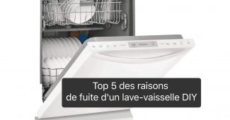 Top 5 des raisons de fuite d'un lave-vaisselle DIY